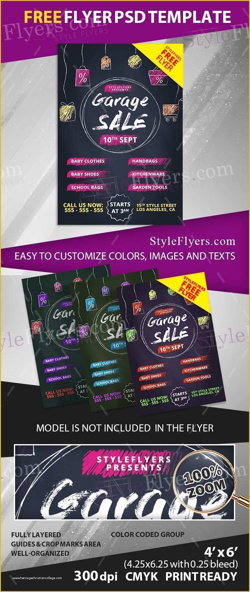 Free Sale Flyer Template Of Garage Sale Free Psd Flyer Template Free Download