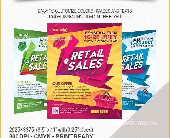 Free Sale Flyer Template Of Retail &amp; Sales – Flyer Psd Template – by Elegantflyer