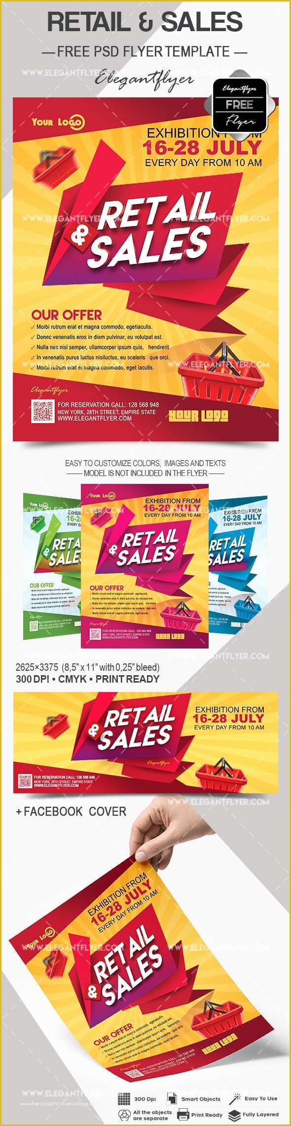 Free Sale Flyer Template Of Retail & Sales – Flyer Psd Template – by Elegantflyer