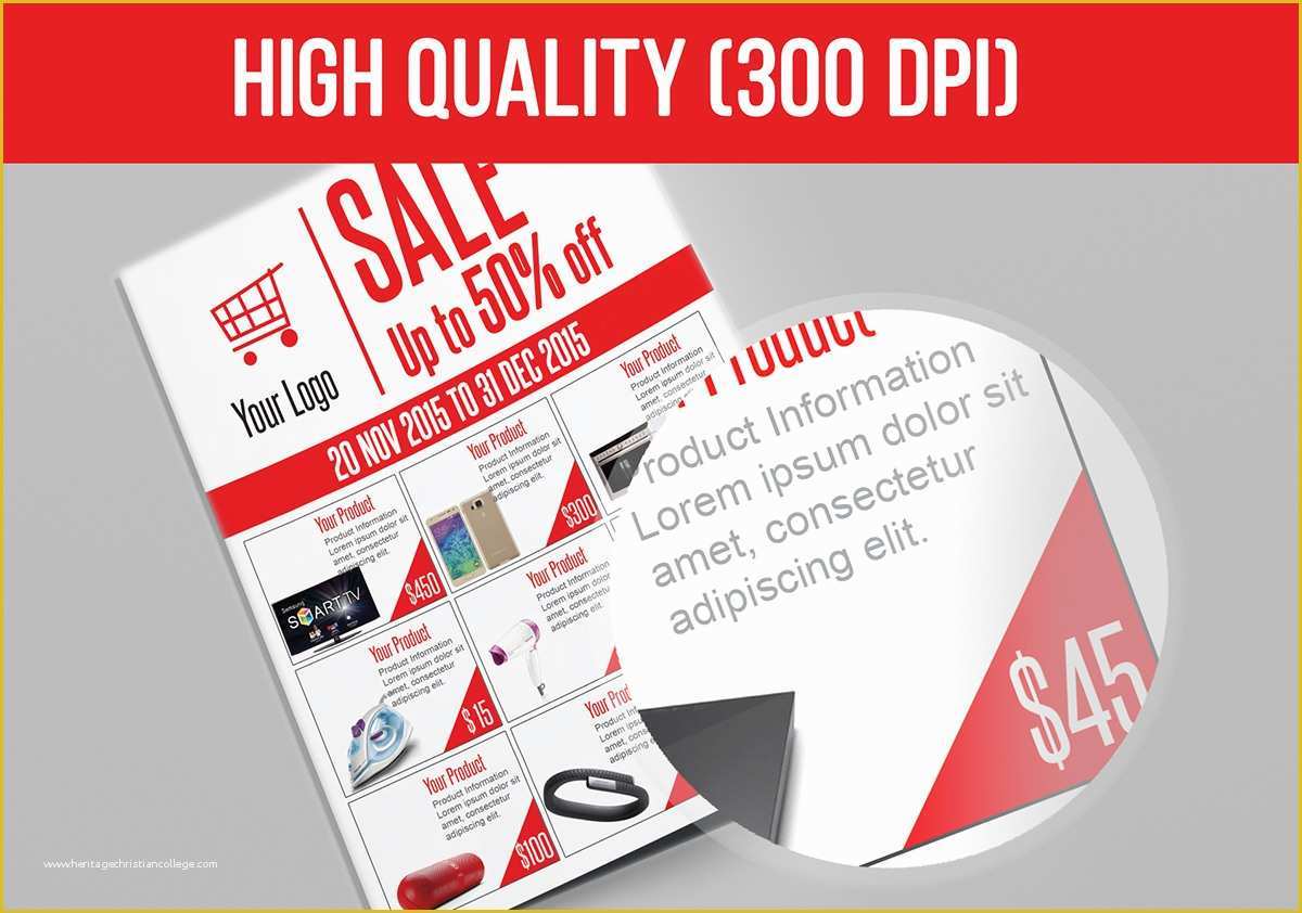 Free Sale Flyer Template Of Sale Flyer Free Psd Template Download On Behance