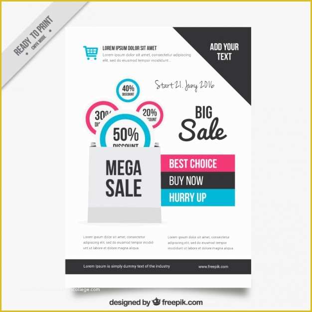 Free Sale Flyer Template Of Sale Flyer Template Vector