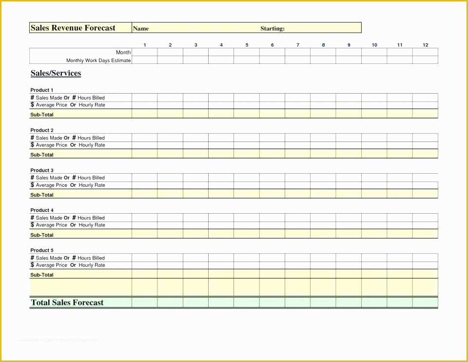 Free Sales forecast Template Of Capstone Sales forecast Spreadsheet