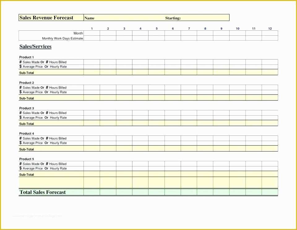 Free Sales forecast Template Of Capstone Sales forecast Spreadsheet