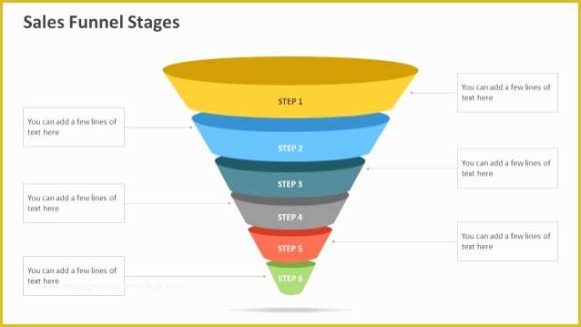 Free Sales Funnel Template Of Sales Funnel Stages Powerpoint Template