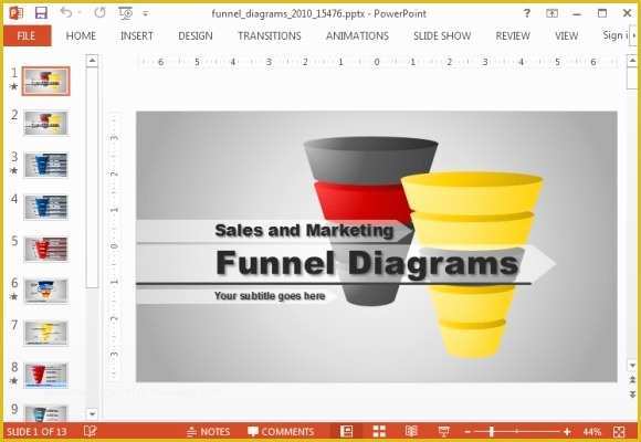 Free Sales Funnel Template Powerpoint Of Animated Funnel Diagrams Powerpoint Template