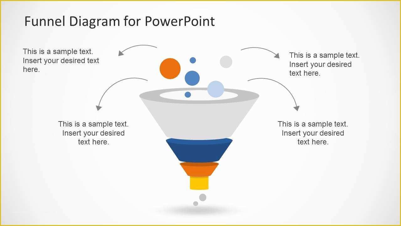 Free Sales Funnel Template Powerpoint Of Creative Funnel Diagram Template for Powerpoint Slidemodel