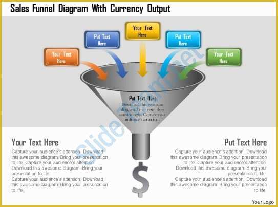 Free Sales Funnel Template Powerpoint Of Sales Funnel Diagram with Currency Output Powerpoint