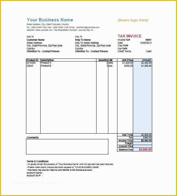 Free Sales Invoice Template Word Of 16 Sales Invoice Templates Free Word Excel Pdf