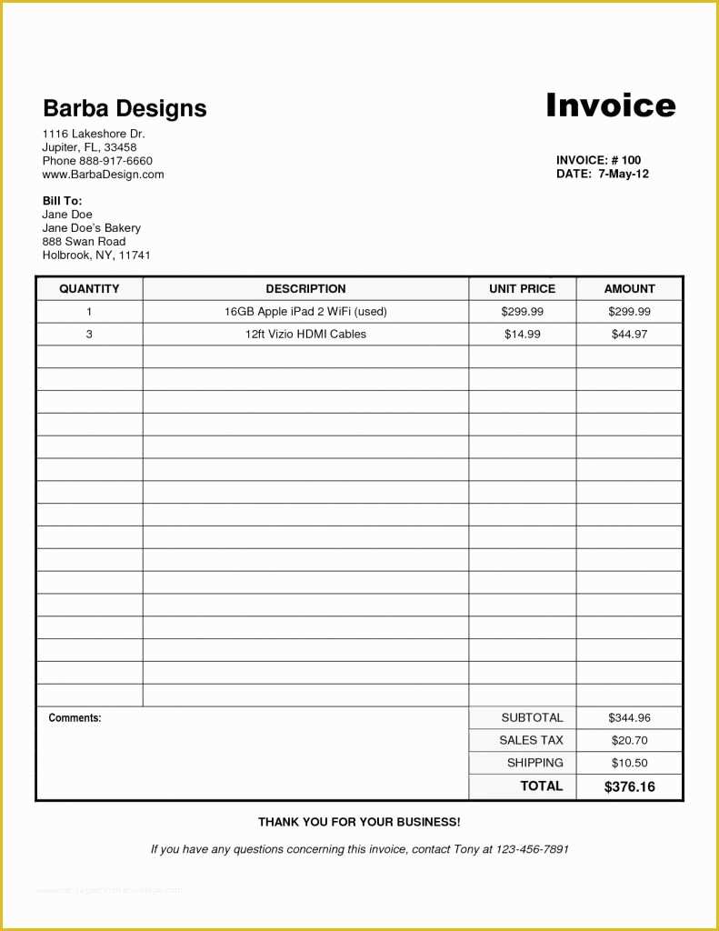 Free Sales Invoice Template Word Of Free Invoice Templates Uk Sales Invoice Template for Excel