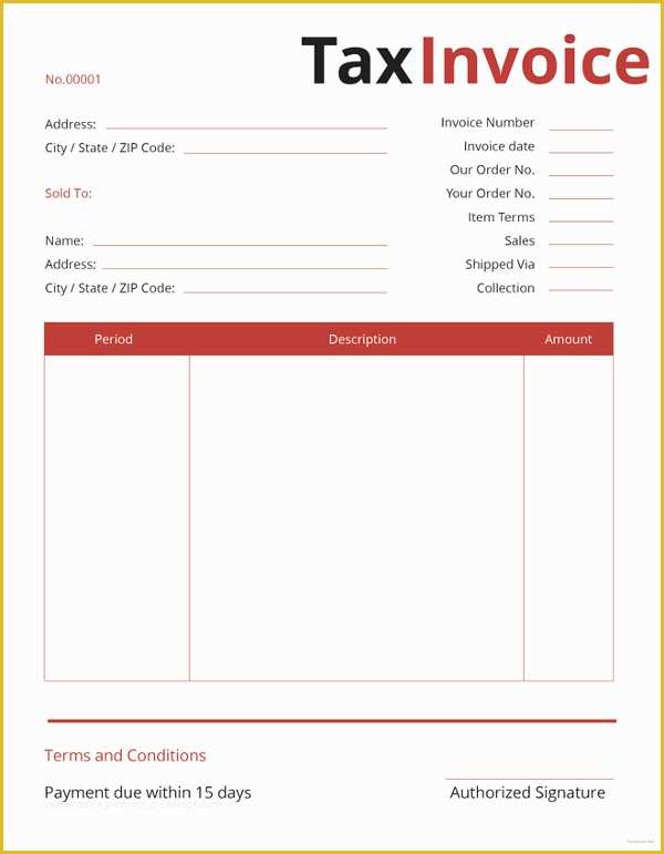 Free Sales Invoice Template Word Of Invoice Template 53 Free Word Excel Pdf Psd format