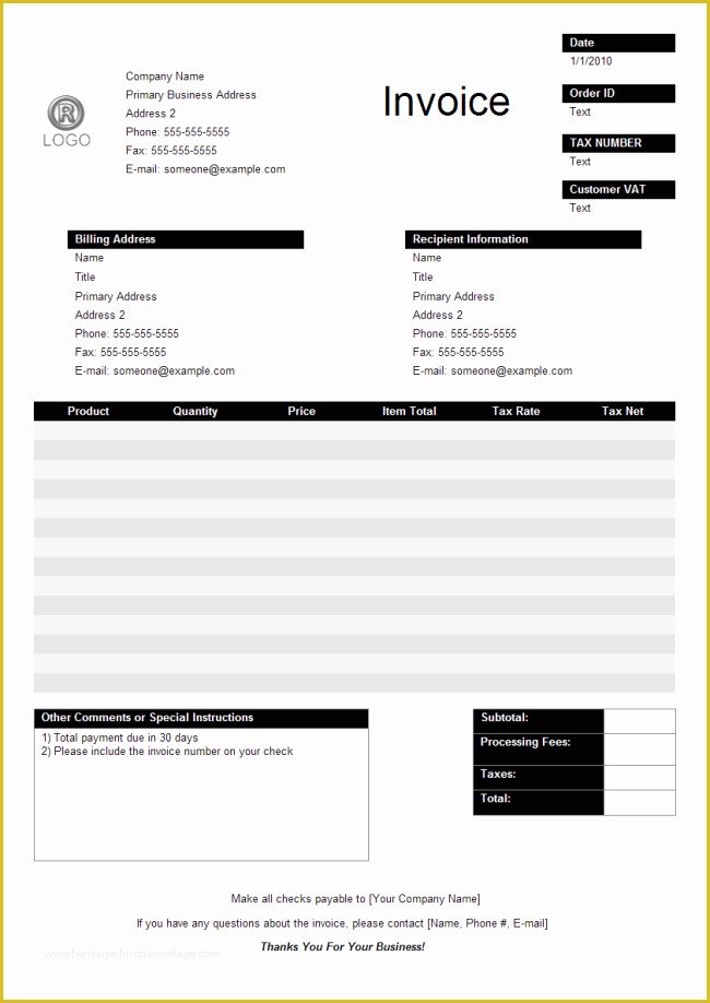Free Sales Invoice Template Word Of Sales Invoice