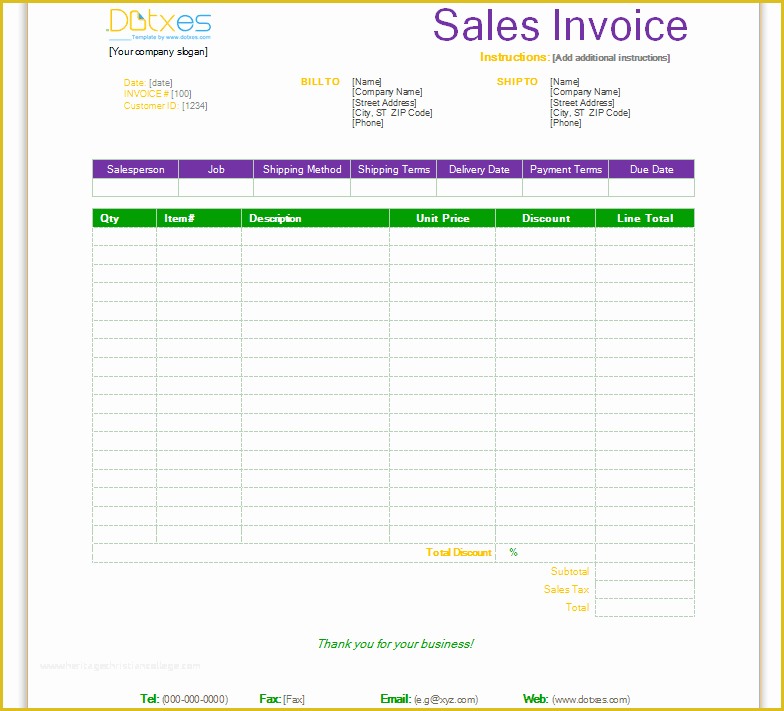 Free Sales Invoice Template Word Of Sales Invoice Template Standard format Dotxes