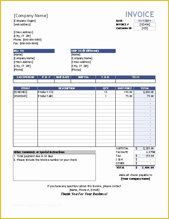 Free Sales Invoice Template Word Of Sales Invoice Template Word