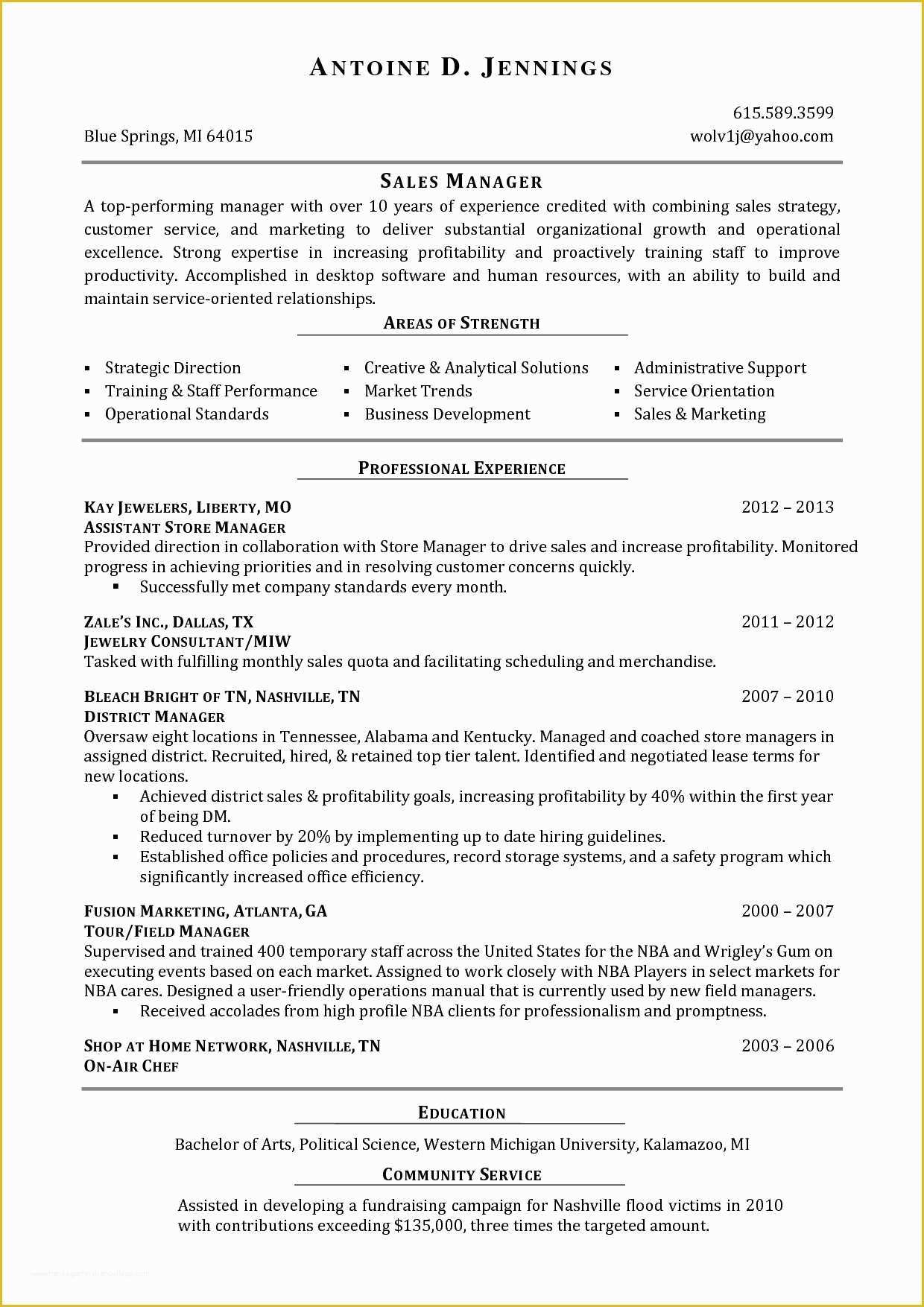 Free Sales Manager Resume Templates Of Fine Desktop Manager Resume S Simple Resume