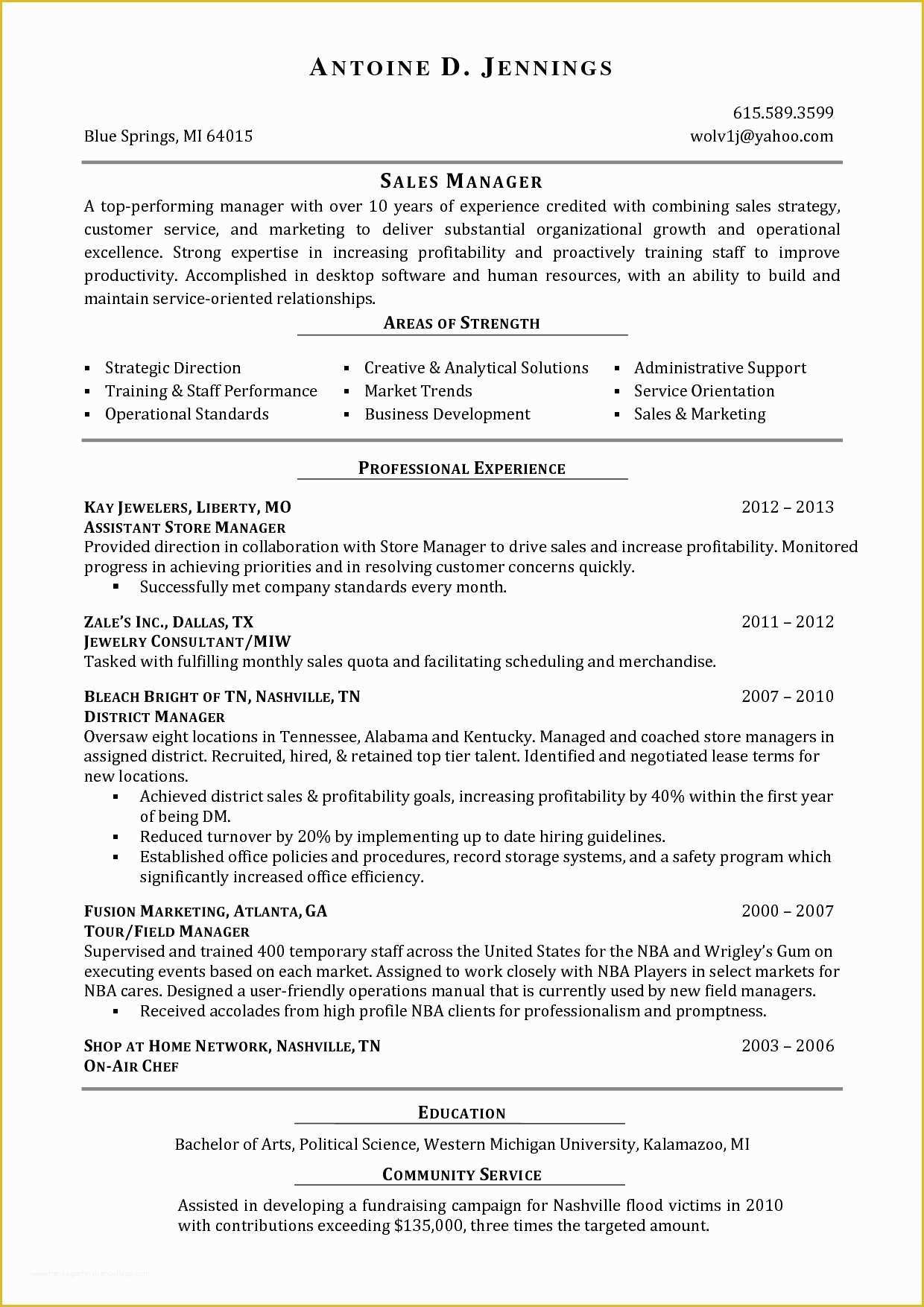 Free Sales Manager Resume Templates Of Fine Desktop Manager Resume S Simple Resume