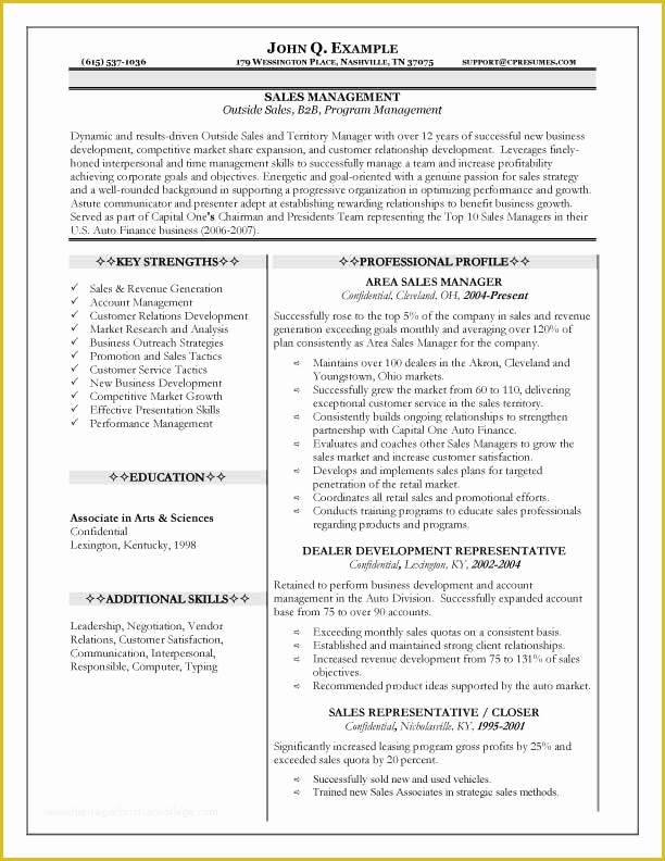 Free Sales Manager Resume Templates Of Sales Manager Resume Templates
