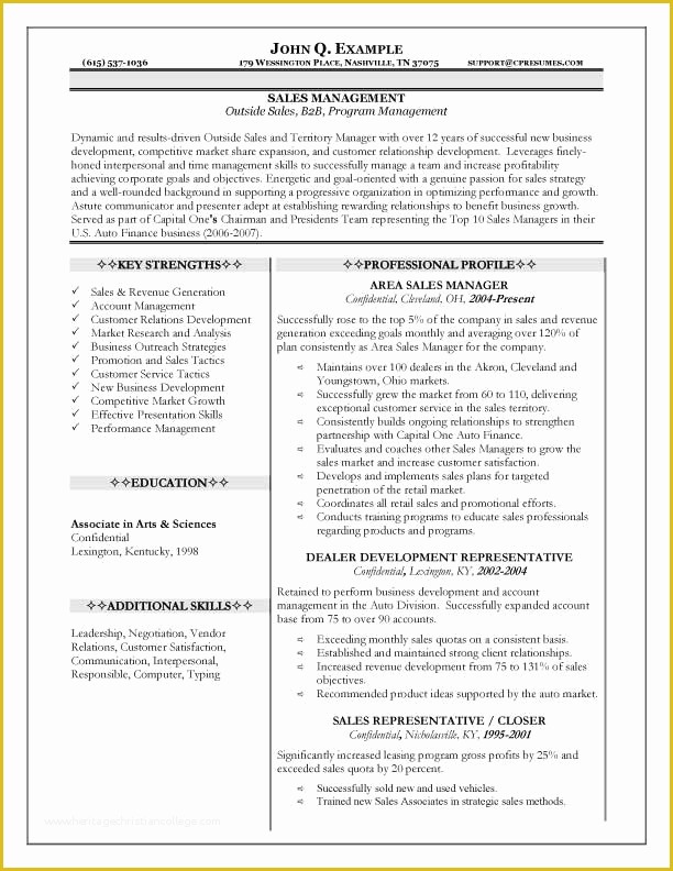 Free Sales Manager Resume Templates Of Sales Manager Resume Templates