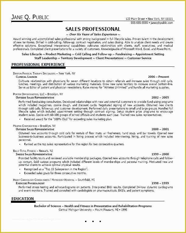 Free Sales Manager Resume Templates Of Sales Professional Resume Sample Examples Gross Sales