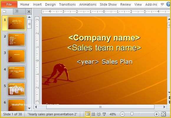 Free Sales Powerpoint Templates Of Yearly Sales Plan Templates for Powerpoint