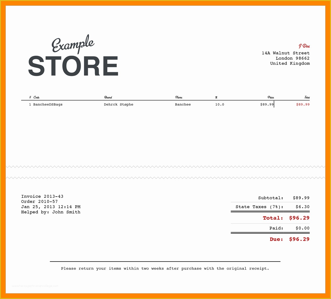 Free Sales Receipt Template Pdf Of 11 Electronic Receipts Template
