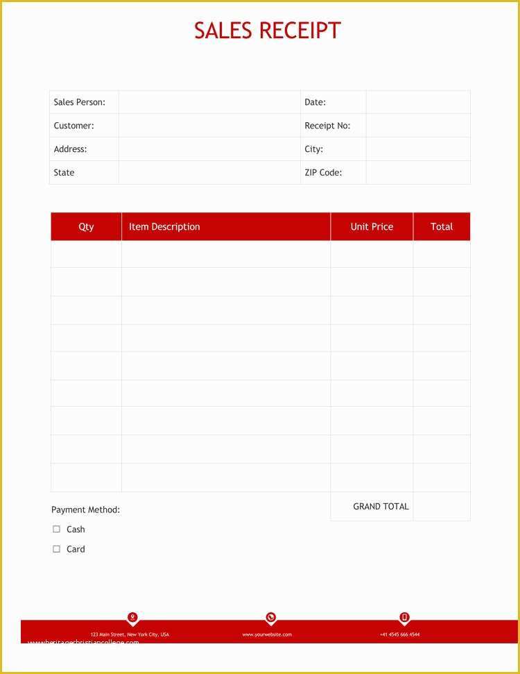 Free Sales Receipt Template Pdf Of 12 Free Sales Receipt Templates Word Excel Pdf