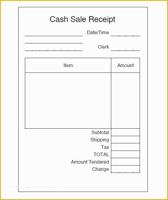 Free Sales Receipt Template Pdf Of Blank Sales Receipt form Pdf 8 Sales Receipt Templates