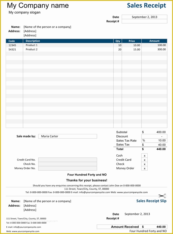 Free Sales Receipt Template Pdf Of Sales Receipt