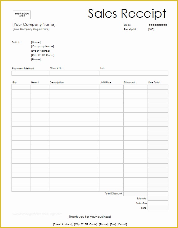 Free Sales Receipt Template Pdf Of Sales Receipt Template 6