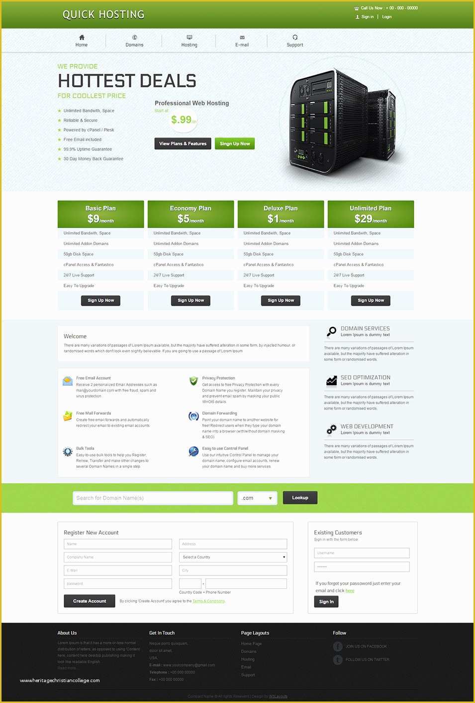 Free Sales Website Template Of 39 Best Web Hosting Website Templates &amp; themes