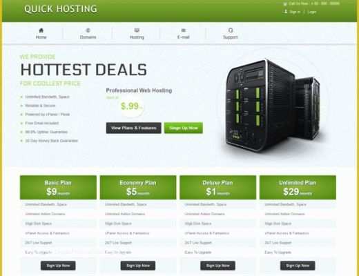 Free Sales Website Template Of 50 Best Hosting Website Templates Free &amp; Premium