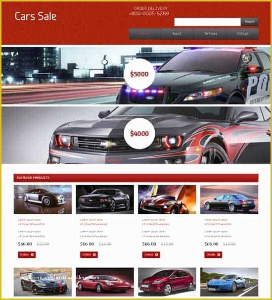 Free Sales Website Template Of 60 Fantastic Automobile & Car Dealer Website Templates
