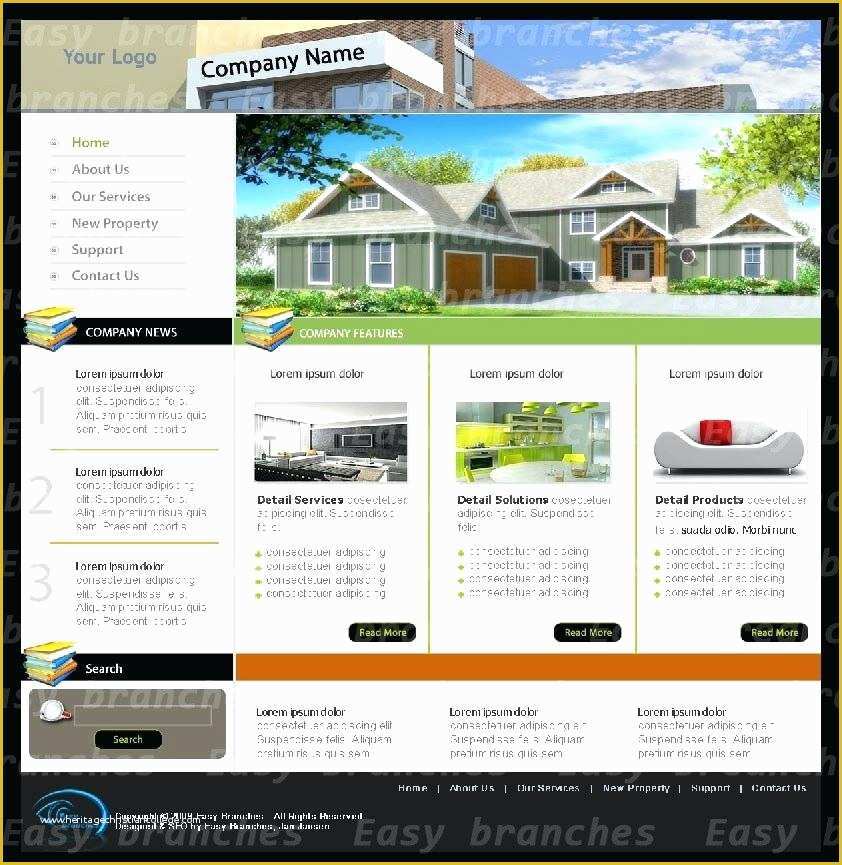 Free Sales Website Template Of Free Real Estate Website Templates House Sale Template