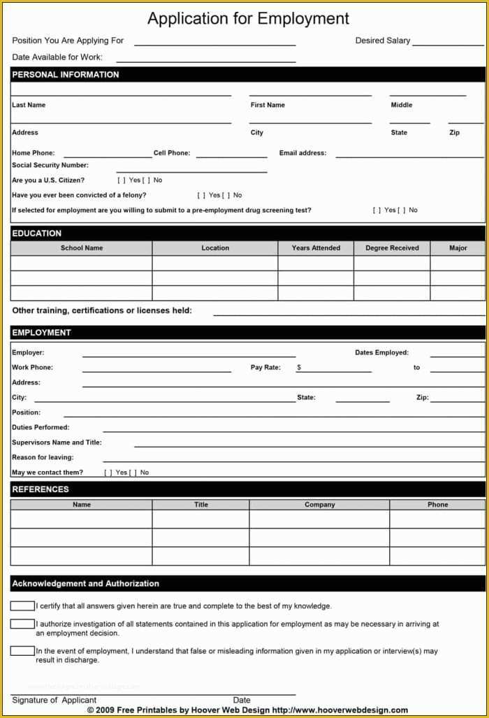 Free Salon Application Template Of Free Salon Employment Application