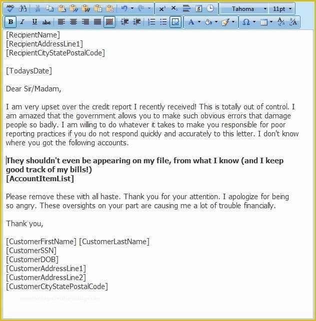 Free Sample Credit Repair Letters and Templates Of Sample Credit Repair Letters 2018