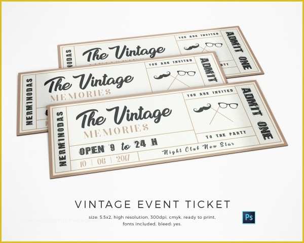 Free Sample event Tickets Template Of 13 event Ticket Templates
