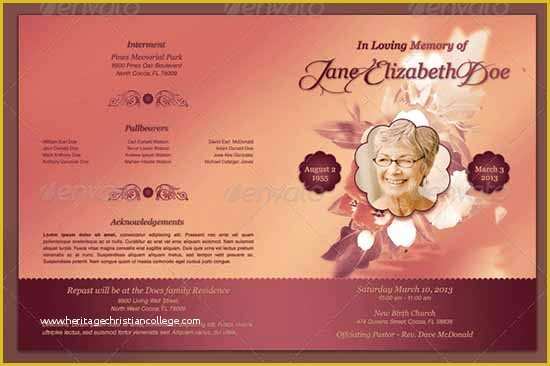 Free Sample Funeral Program Template Of Funeral Program Template 30 Download Free Documents In