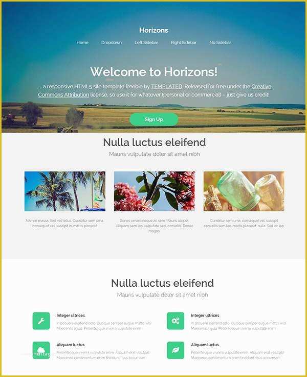 Free Sample HTML Web Page Templates Of 35 Free PHP Website Templates & themes