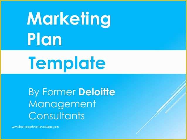 Free Sample Marketing Plan Template Of Marketing Plan Template In Powerpoint