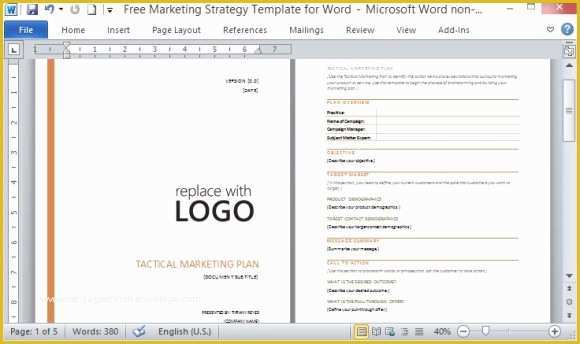 Free Sample Marketing Plan Template Of Marketing Plan Template Microsoft Word Free Marketing