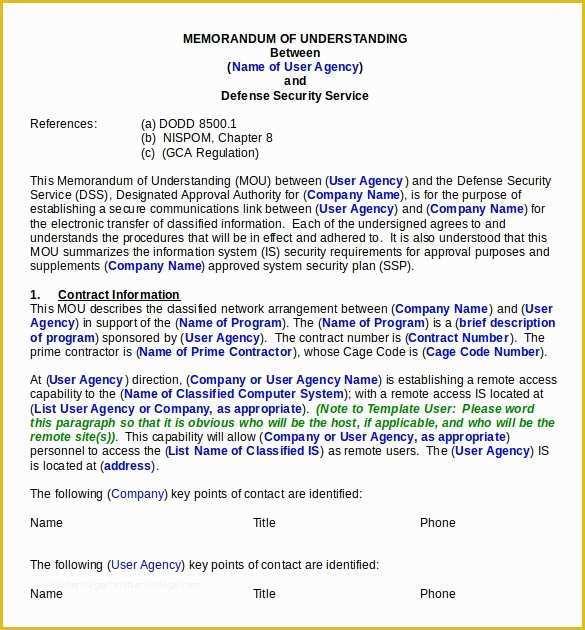 Free Sample Memorandum Of Understanding Template Of 41 Memorandum Of Understanding Templates Pdf Google