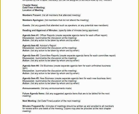 Free Sample Minutes Of Meeting Template Of 27 Sample Minutes Of Meeting Templates Doc Pdf