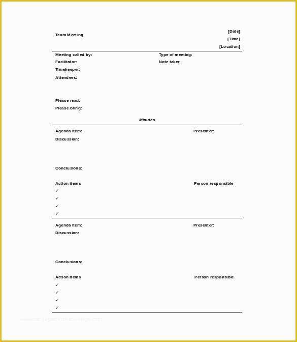 Free Sample Minutes Of Meeting Template Of 44 Sample Meeting Minutes Template Google Docs Apple