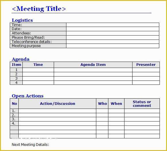 Free Sample Minutes Of Meeting Template Of Meeting Minutes Template 16 Download Free Documents In