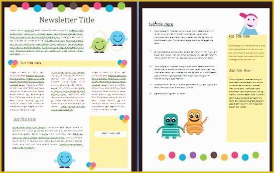 Free Sample Newsletter Templates Of Free Newsletter Templates