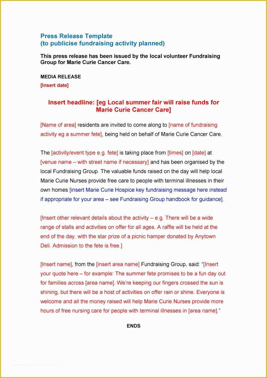 Free Sample Press Release Template Of 47 Free Press Release format Templates Examples & Samples