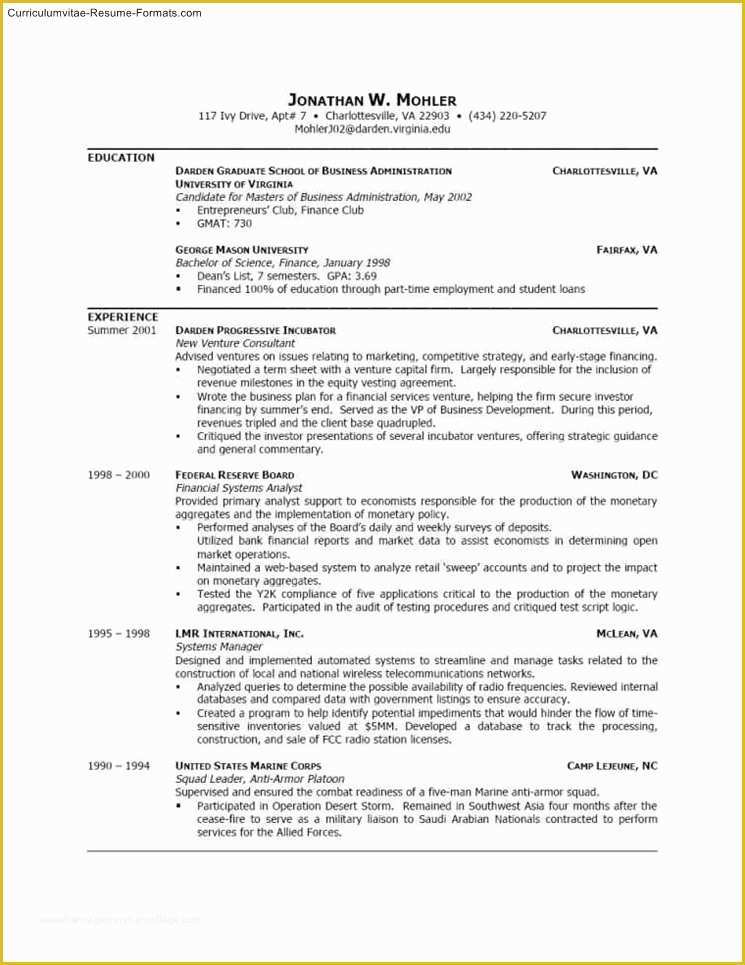 Free Sample Professional Resume Template Of Free Professional Resume Templates