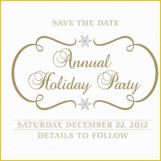 Free Save the Date Holiday Party Templates Of Holiday Party – Save the Date