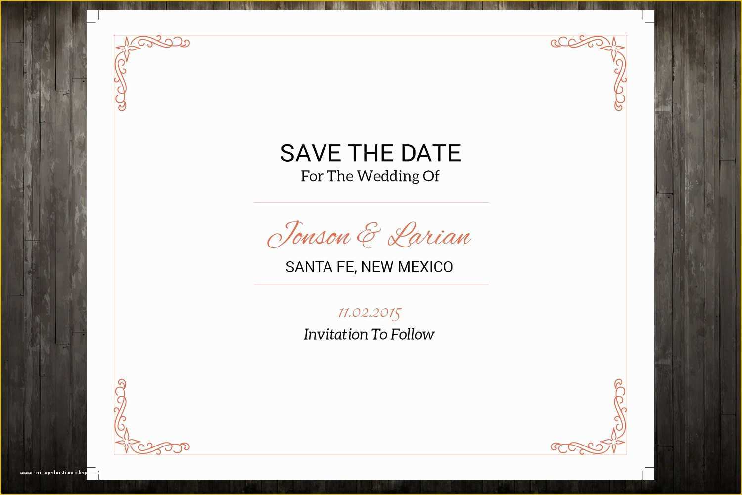 Free Save the Date Postcard Templates Of Sale Save the Date Template Wedding Save the Date Postcard