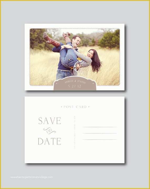 Free Save the Date Postcard Templates Of Save the Date Postcard Graphy Template by