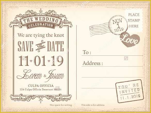 Free Save the Date Postcard Templates Of Save the Date Postcard Template – 25 Free Psd Vector Eps